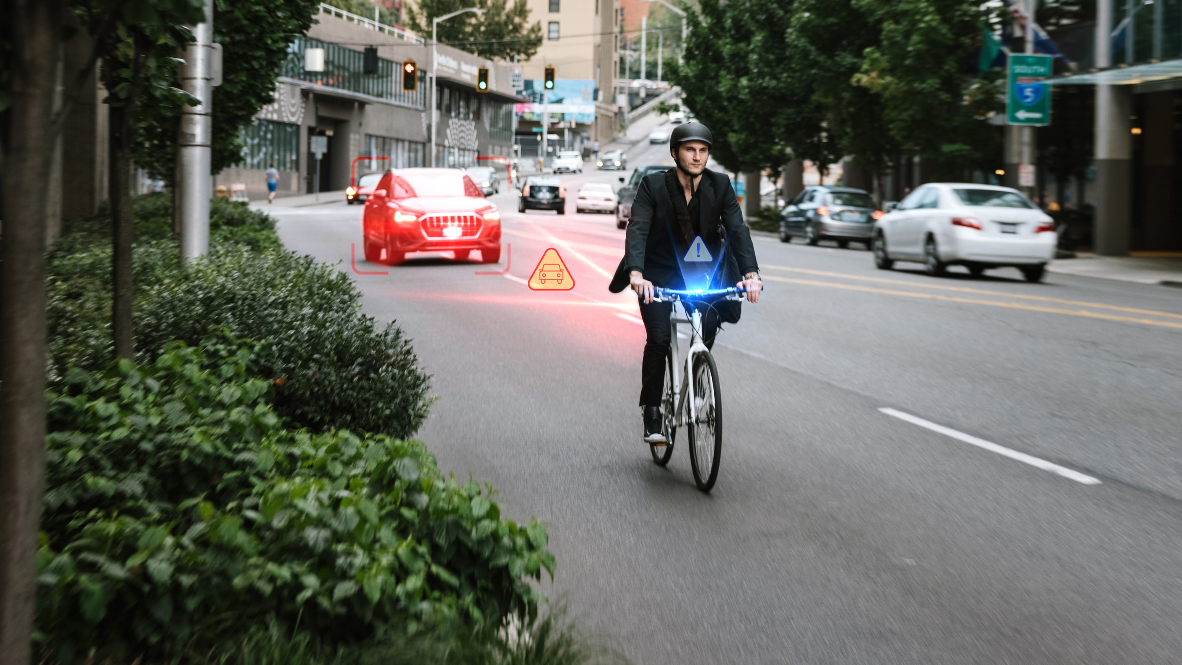 Digitaler Fahrrad-Rückspiegel Ride Safety System RS 1000: Warnung vor Risiken dank Künstlicher Intelligenz